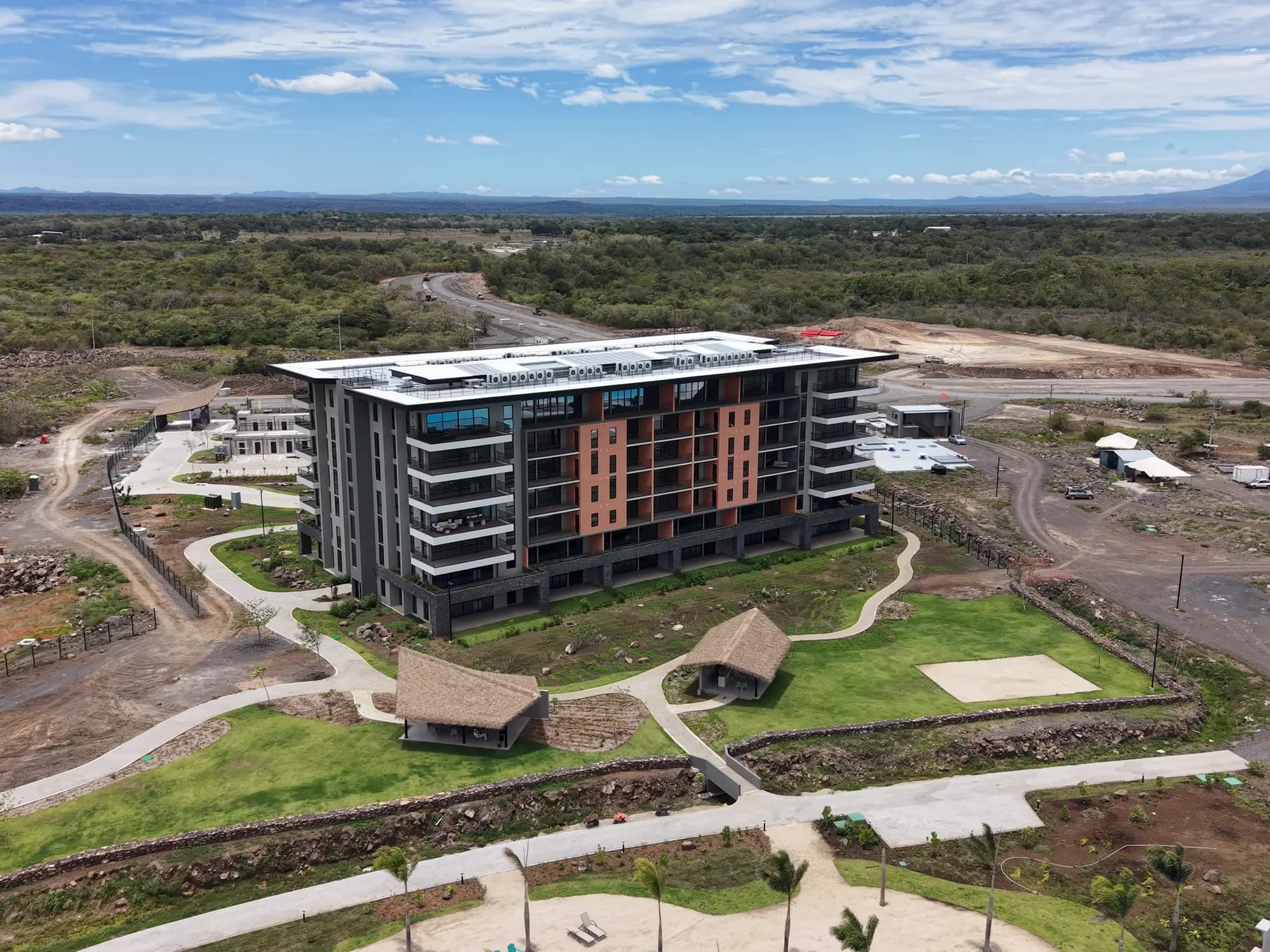 Vista aérea del desarrollo completo, Guanacaste